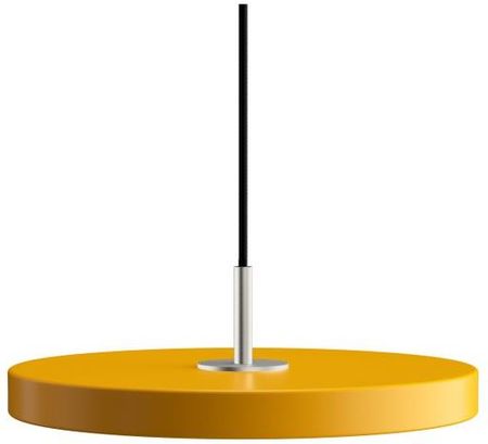 Umage Lampa wisząca Asteria 31 mini saffron / steel top szafranowy żółty, stalowy dekor (2211+4174)