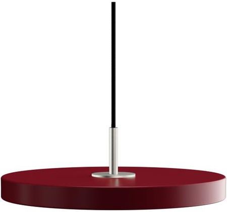 Umage Lampa wisząca Asteria 31mini ruby / steel top bordowy, stalowy dekor (2210+4174)