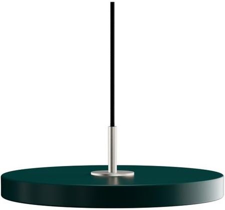 Umage Lampa wisząca Asteria 31 mini forest / steel top ciemny zielony, stalowy dekor (2208+4174)