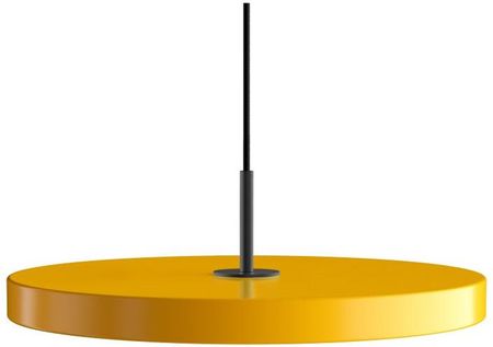 Umage Lampa wisząca Asteria 43 saffron / black top  43 cm, wys. 14 cm szafranowy żółty, czarny dekor (2175+4173)