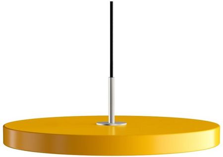 Umage Lampa wisząca Asteria 43 saffron / steel top  43 cm, wys. 14 cm, szafranowy żółty,stalowy dekor (2175+4172)