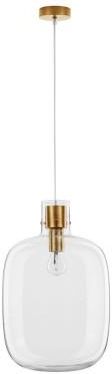 Delighting Szklana lampa wisząca transparentna podłużna kula Cinzia (9236630)