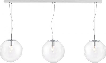 Kaspa AVIA listwa 3 lampa wisząca 3 x 25W LED E27 chrom, klosz transparentny szkło (10426309)