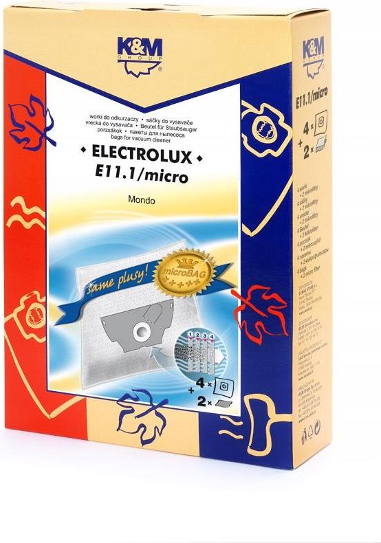 Worek do odkurzacza K&M 4X Worki Do Electrolux Mondo E11.1Micro