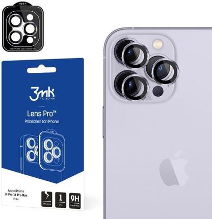 Osłona na aparat 3mk Lens Protection Pro 1 zestaw dla iPhone 14 Pro / 14 Pro Max, fioletowa42310