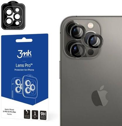 Osłona na aparat 3mk Lens Protection Pro 1 zestaw dla iPhone 14 Pro / 14 Pro Max, grafitowa42311