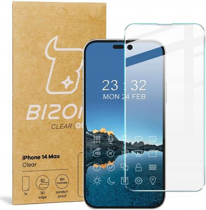 Szkło hartowane Bizon Glass Clear do iPhone 14 Maxe3d3f151-8617-4bc4-83af-df9ca6d58330