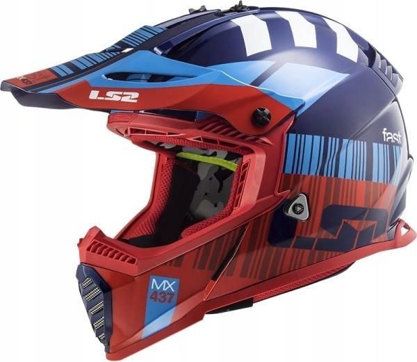 LS2 Fast Evo MX 437 XCode Blue/Orange