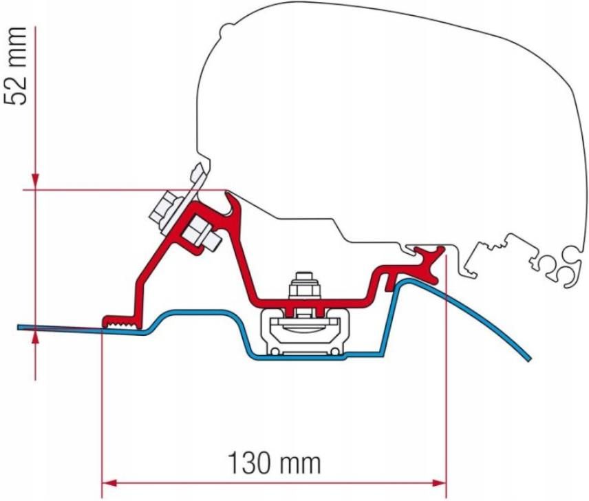 Fiamma Adapter Do Markizy F65S Sprinter Crafter Od 2006 98655 772