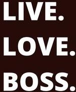 Live. Love. Boss. Journal - Black (Jones Harris Shawn)