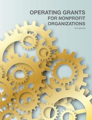 Operating Grants for Nonprofit Organizations (Schafer Louis S.)