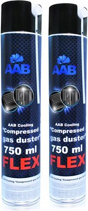 2x Aab Cooling Sprężone-powietrze 750ml RURKA-60cm
