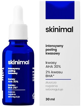 Skinimal Intensywny Peeling Kwasowy Aha 30% Bha 2% 30 ml