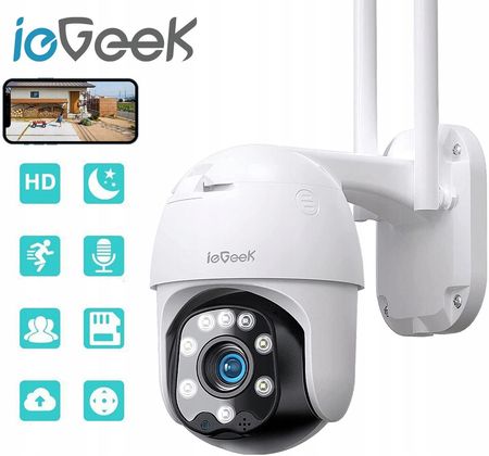 Zewnętrzna Kamera Obrotowa Ip 2Mp Wifi Zoom 1080P