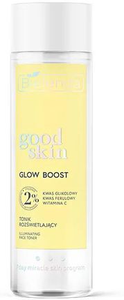 Bielenda Good Skin Good Skin Glow Boost Tonik Rozświetlający Kwas Glikolowy Witamina C Kwas Ferulowy 200Ml