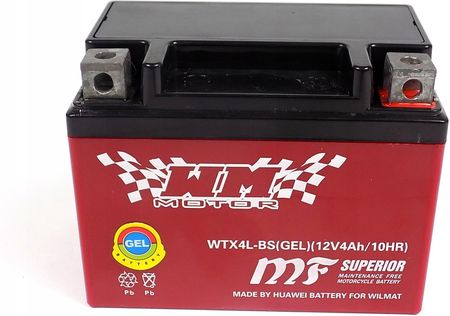 Akumulator Żelowy Ytx4L-Bs 12V Wm Motor Ab0027