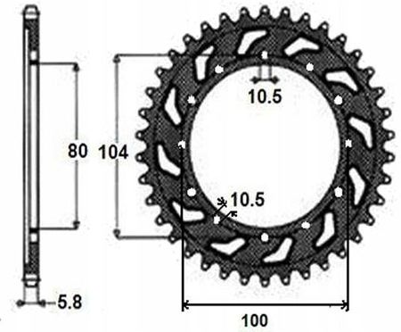 サンセット Did Napęd Zestaw Kawasaki Zx6R 636 Ninja 03-04 Did520Vx3-108