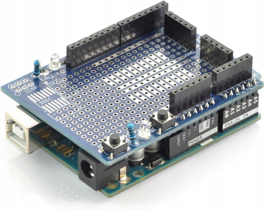 Mikrokontroler Proto Shield dla Arduino + płytka stykowa (BD) - Opinie ...