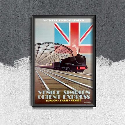 Vintageposteria Plakat Vintage Do Salonu Orient Express Travel Pc-W0009166