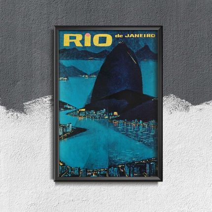 Vintageposteria Plakat Retro Do Salonu Rio De Janerio Brazylia Pc-W0009175