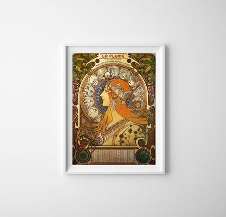 Vintageposteria Plakat Retro Do Salonu Zodiak Mucha Alphonse Pc-W0008594