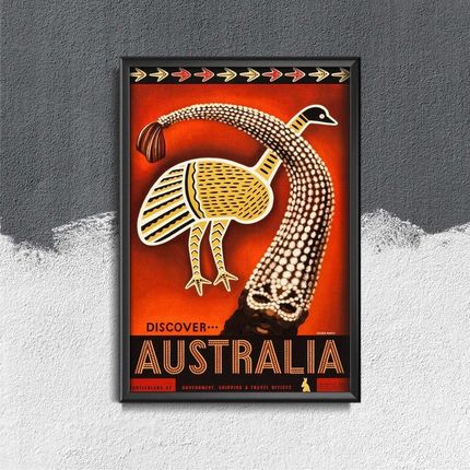 Vintageposteria Plakat Retro Do Salonu Odkryj Australię Pc-W0009243