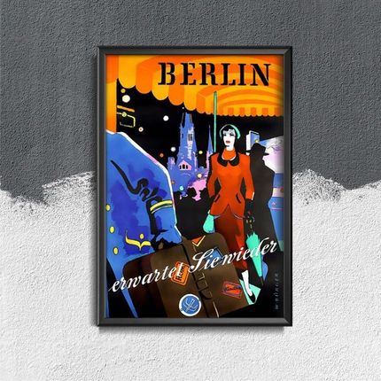 Vintageposteria Plakatyw Stylu Retro Berlin Pc-W0009255