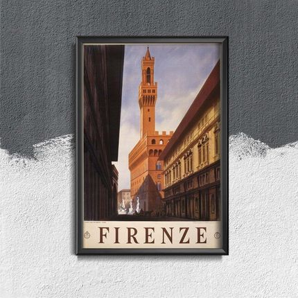 Vintageposteria Plakat Do Pokoju Retro Firenze Włochy Pc-W0009257