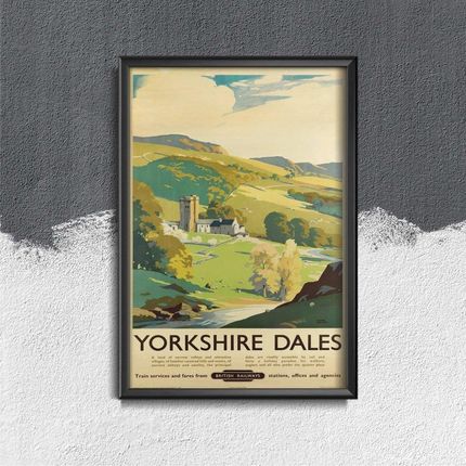 Vintageposteria Plakat Vintage Do Salonu Yorkshire Dales Pc-W0009281