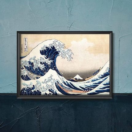 Vintageposteria Plakat W Stylu Retro Wielka Fala Kanagawa Katsushika Hokusai Pc-W0008717