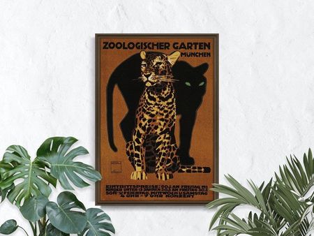 Vintageposteria Plakat Ogrodu Zoologicznego Munchen Pc-W0029193