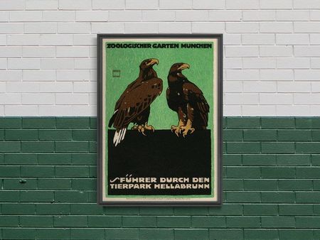 Vintageposteria Plakat Ogrodu Zoologicznego Munchen Pc-W0029194