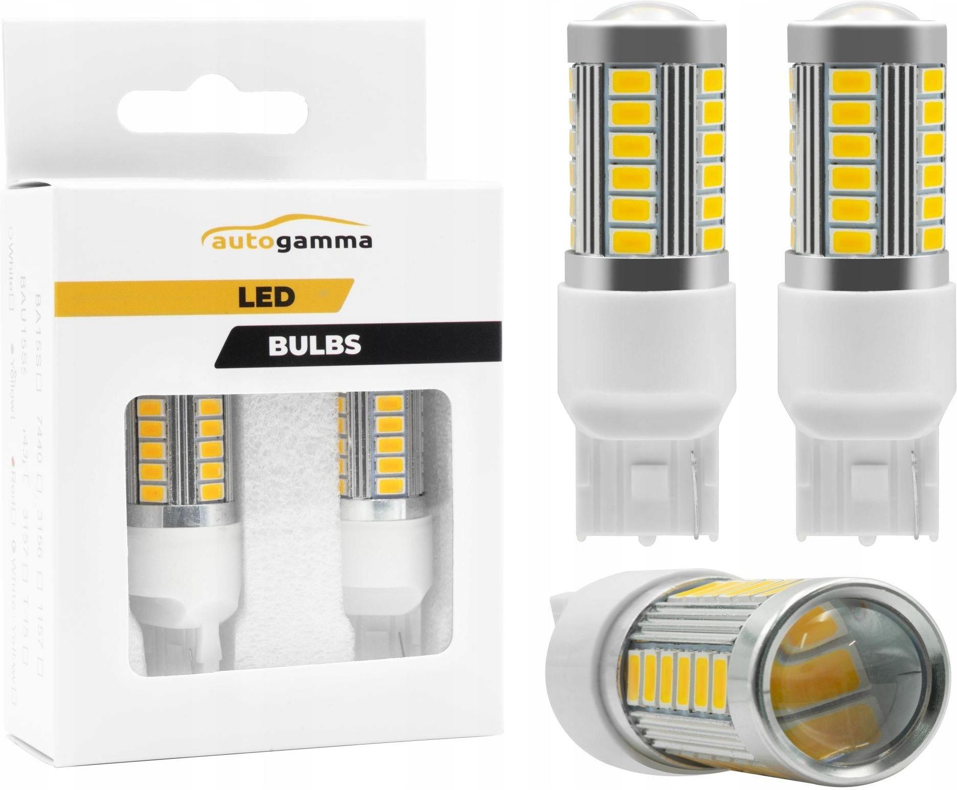Żarowka samochodowa AUTO GAMMA ŻARÓWKI W21W LED 7440 KIERUNKOWSKAZ USA ...