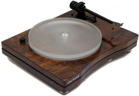 New Horizon Gramofon Analogowy Z Pokrywą - Audio Gds Wood Walnut Rootwood 