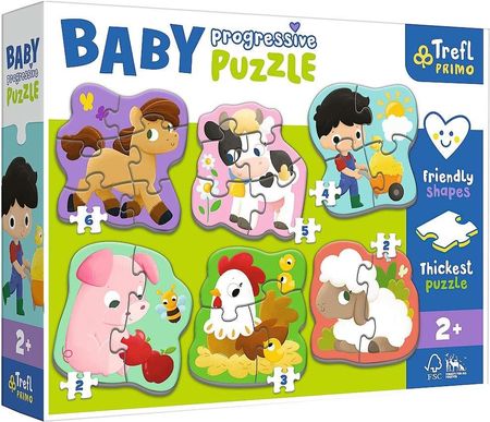 Trefl Puzzle Baby Progressive 6W1 Farma 44000
