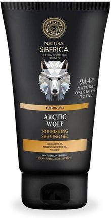 Natura Siberica Naturalny Odżywczy Transparentny Żel Do golenia Dla Mężczyzn Arctic Wolf 150ml Men