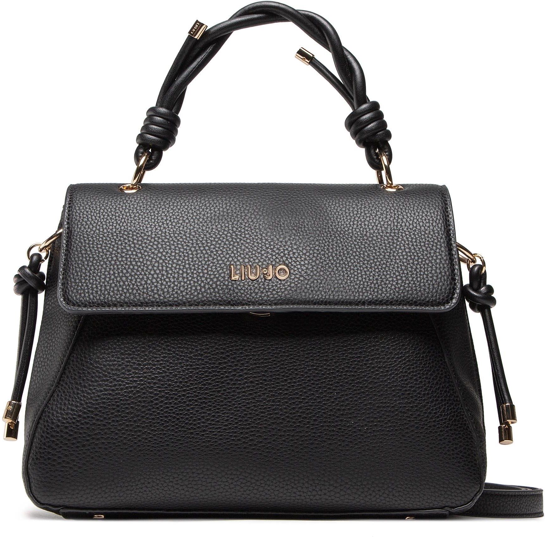 Liu Jo Borsa Zainetto Donna In Ecopelle Nera, Modello ECS M BACKPACK, 24.5x30x12.5 Cm - 3
