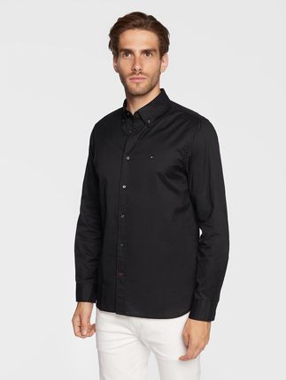 Tommy Hilfiger Koszula Core Flex MW0MW25035 Czarny Regular Fit