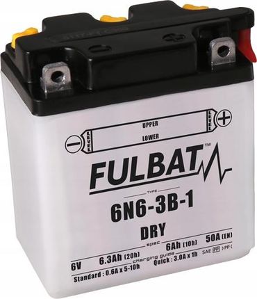 Fulbat Akumulator Dry 6V 6.3Ah 50A 6N6-3B-1