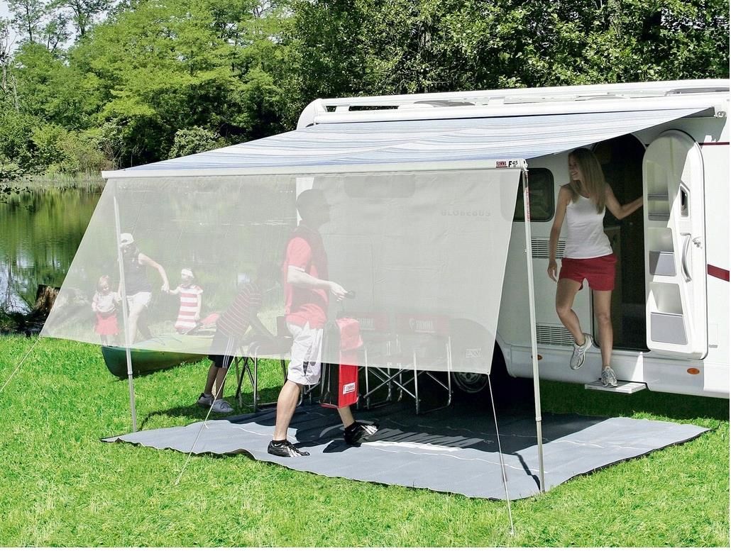 Fiamma Sun View Paroi Avant 300 Cm - Tissu Maille Protection Lumière Pour Store F45