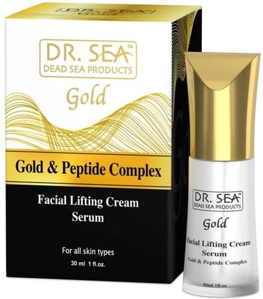 Dr Sea Liftingujące Serum Do Twarzy Z Kompleksem Złota I Peptydów - Dr.Sea Gold & Peptide Complex Lifting Krem-Serum 30ml