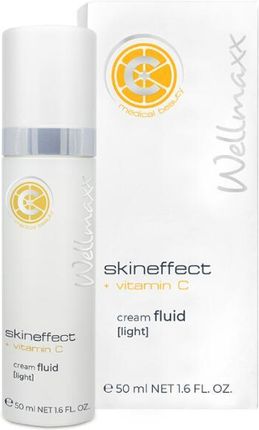 Krem Wellmaxx Lekki -Fluid Z Witaminą C - Skineffect + Vitamin Fluid na dzień i noc 50ml