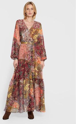 Guess Sukienka codzienna Oriane W2BK25 WEXJ2 Pomarańczowy Regular Fit
