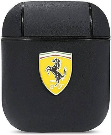 Ferrari FESA2LEBK AirPods cover czarny/black On Track Leather 223180