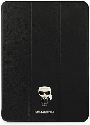 Oryginalne Etui IPAD PRO 12,9" 2021 Karl Lagerfeld Book Cover Saffiano Karl Iconic (KLFC12OKMK) czarne 223330