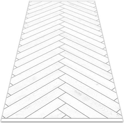 Wykładzina tarasowa zewnętrzna Białe deski 100x150 cm