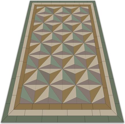 Wykładzina tarasowa zewnętrzna Trójkąty 3D 100x150 cm