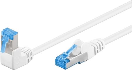 Kabel LAN Patchcord CAT 6A S/FTP 1x90 biały 0,25m