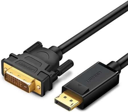 Kabel DisplayPort do DVI UGREEN DP103, FullHD, jednokierunkowy, 2m (czarny)