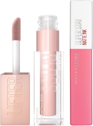 Maybelline Lifter Gloss and Superstay Matte Ink Lipstick Bundle (Various Shades) - 15 Lover